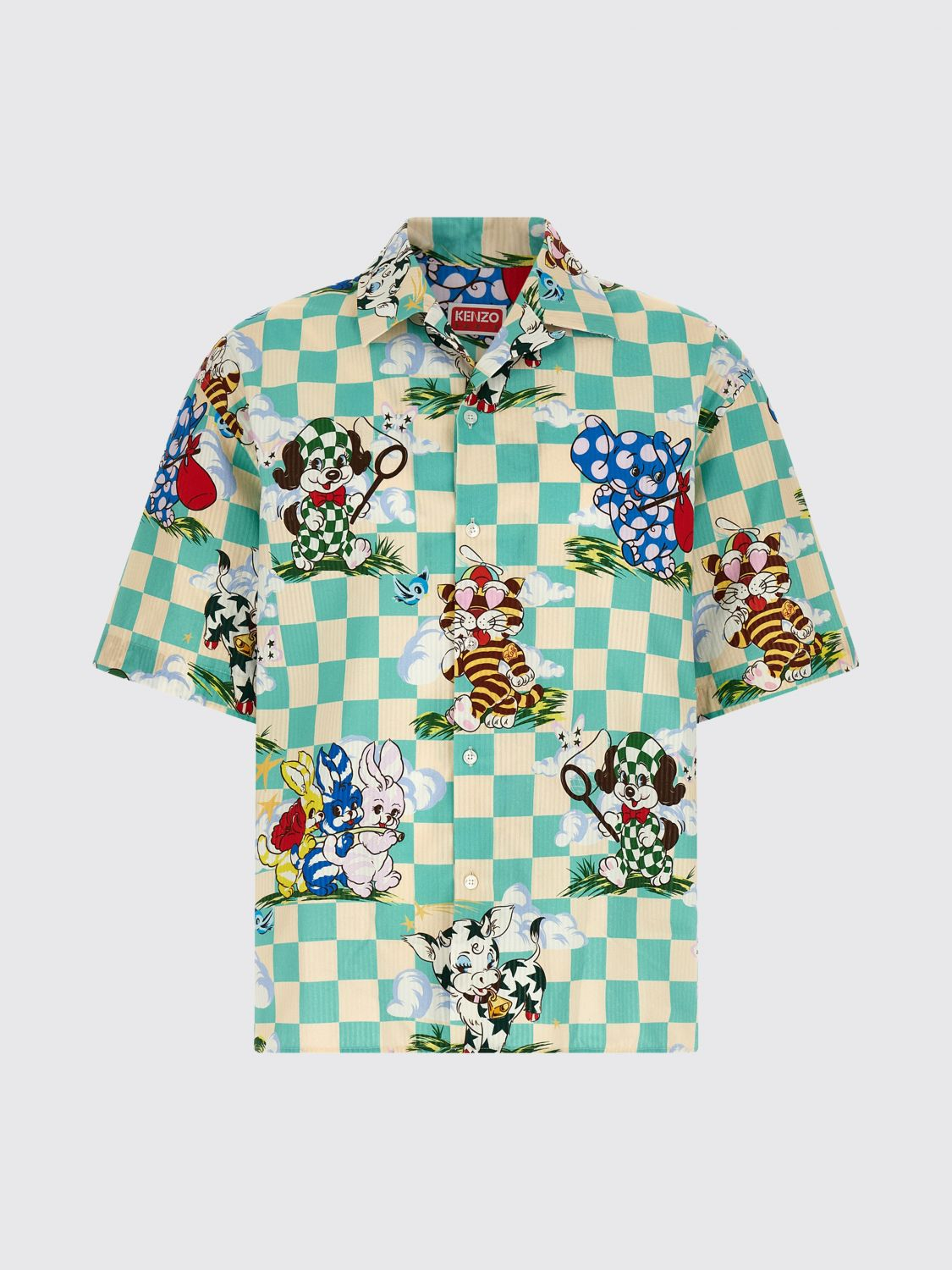 [Kenzo] Shirts Short Sleeve SS26 FG55CH1359T2 60