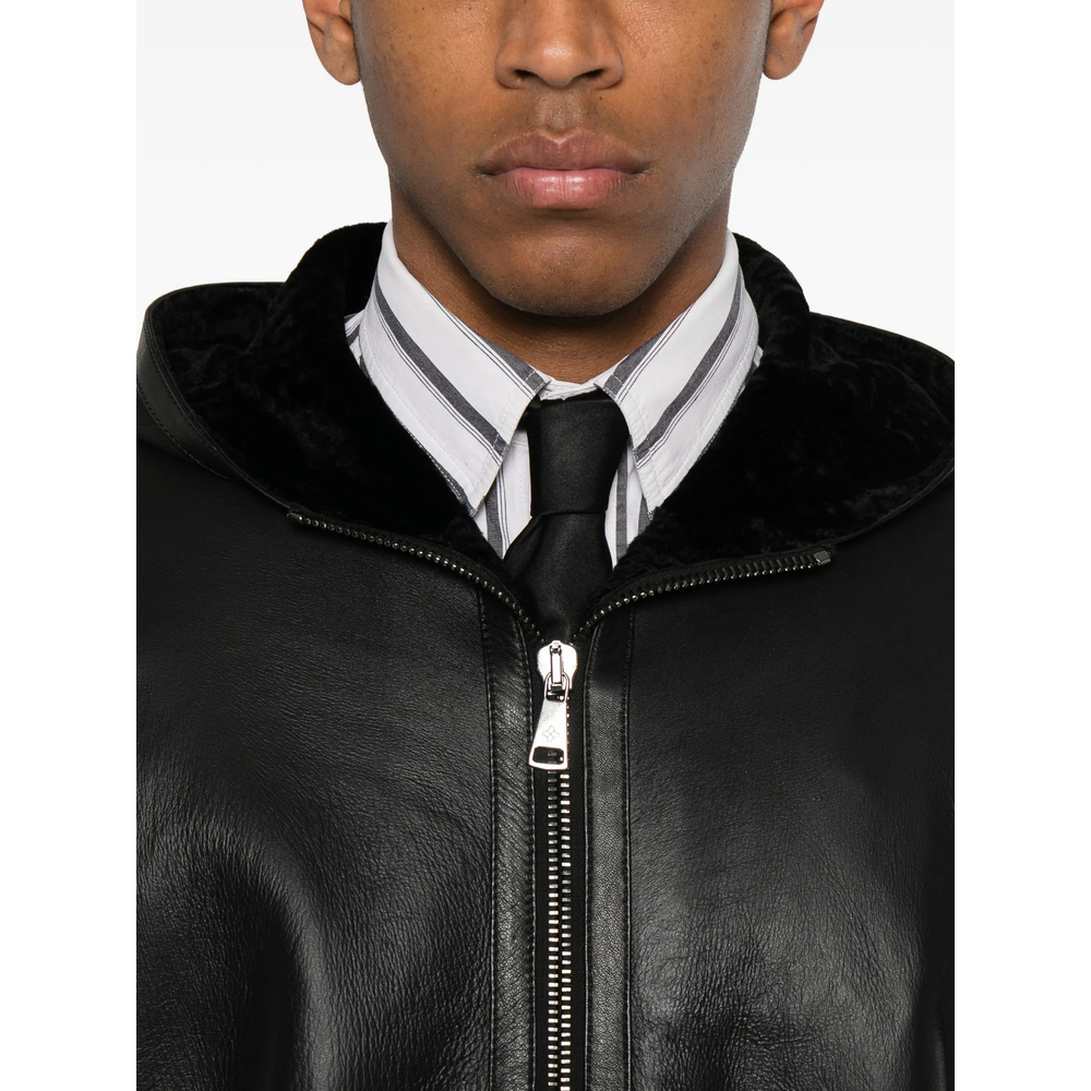 [TAGLIATORE] Leather Jacket FW26 CHI26-12 WILSON NERO
