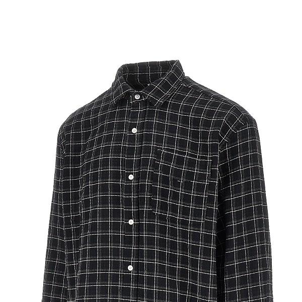 [foret] Shirts Long Sleeve SS26 F1039.BLACK CHECK-BLACK CHECK