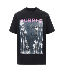 [Purple Brand] T-shirts Short Sleeve SS26 P117-HBDC226.BLACK-BLACK