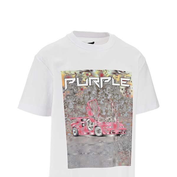[Purple Brand] T-shirts Short Sleeve SS26 P104-TBDS226.WHITE-WHITE