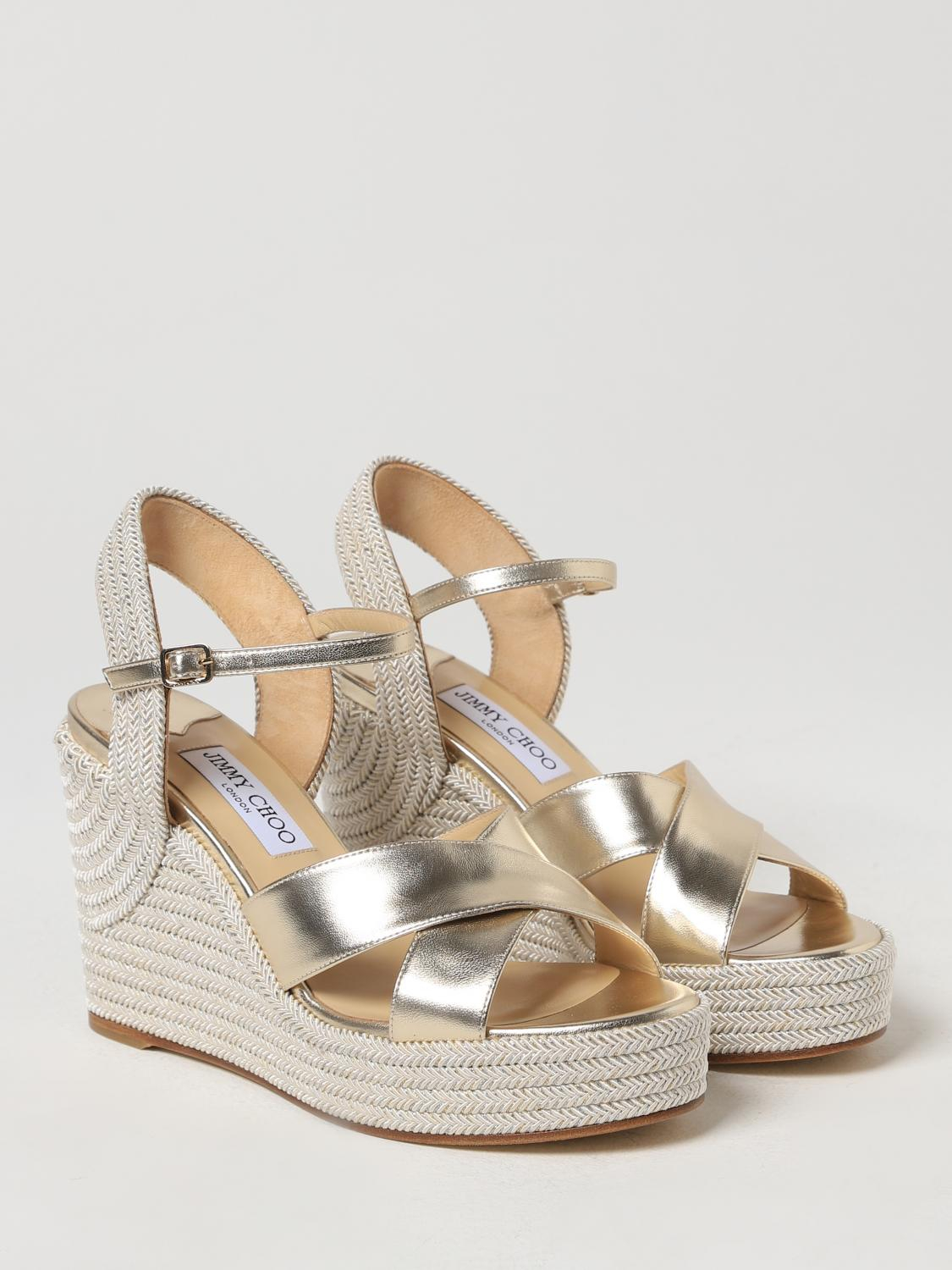 [Jimmy Choo] Sandals SS26 DELLENA100NMW CHAMPAGNE/CHAMPAGNE MIX