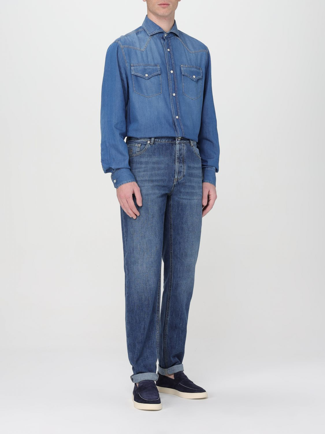 [Brunello Cucinelli] Shirts Long Sleeve SS26 MR6834008 COM47