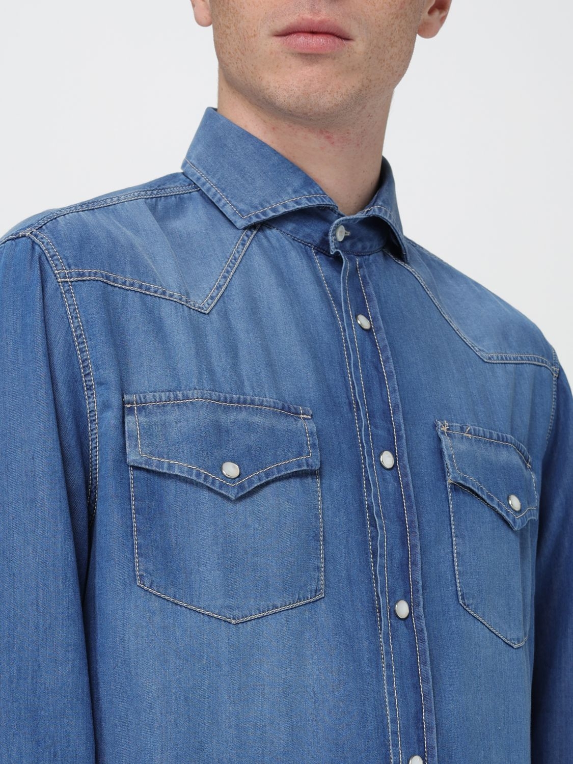 [Brunello Cucinelli] Shirts Long Sleeve SS26 MR6834008 COM47