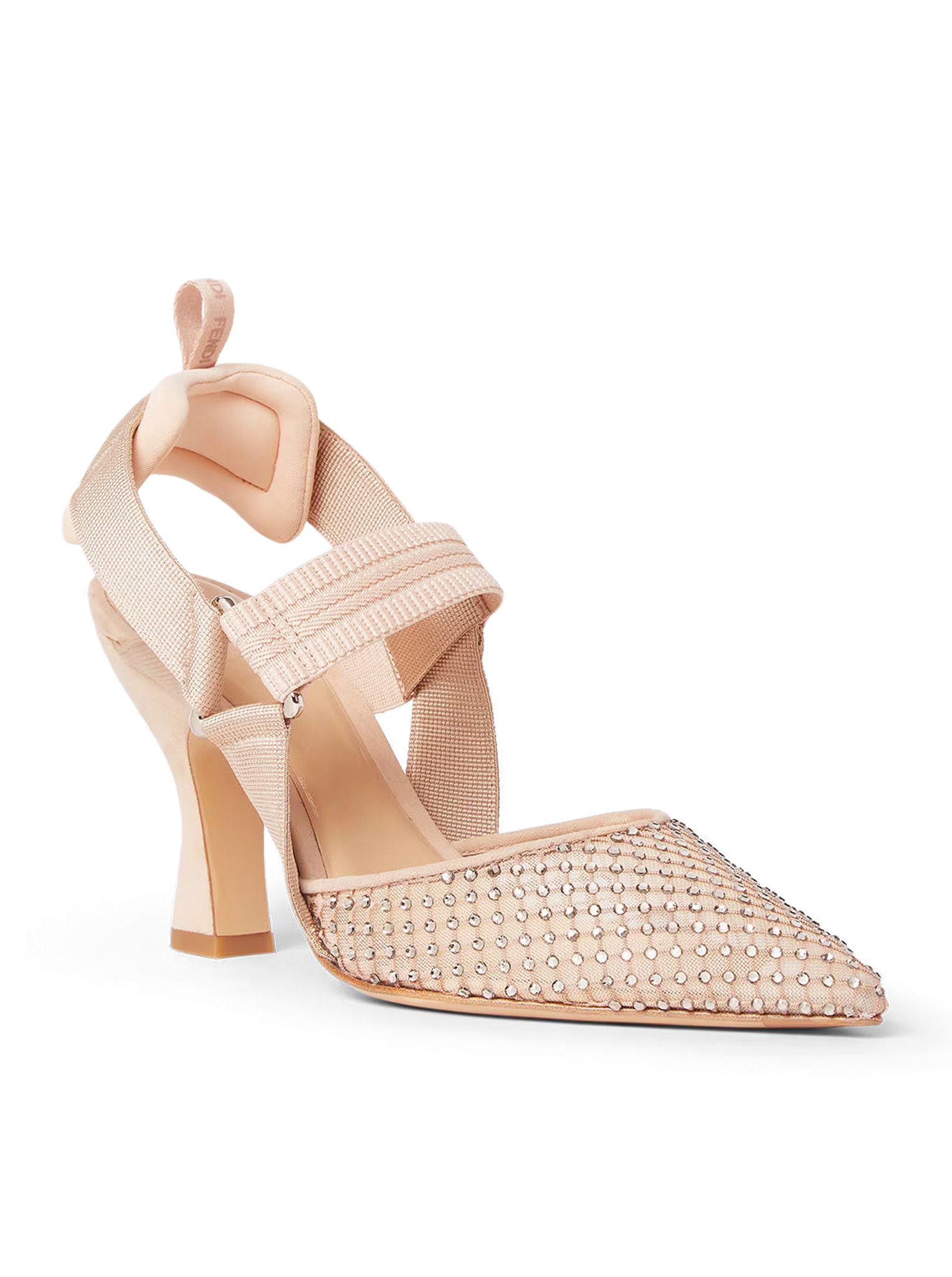 [Fendi] Slingback FW26 8J9243B18MF1XJX ROSE NUDE BLACK DIAMON