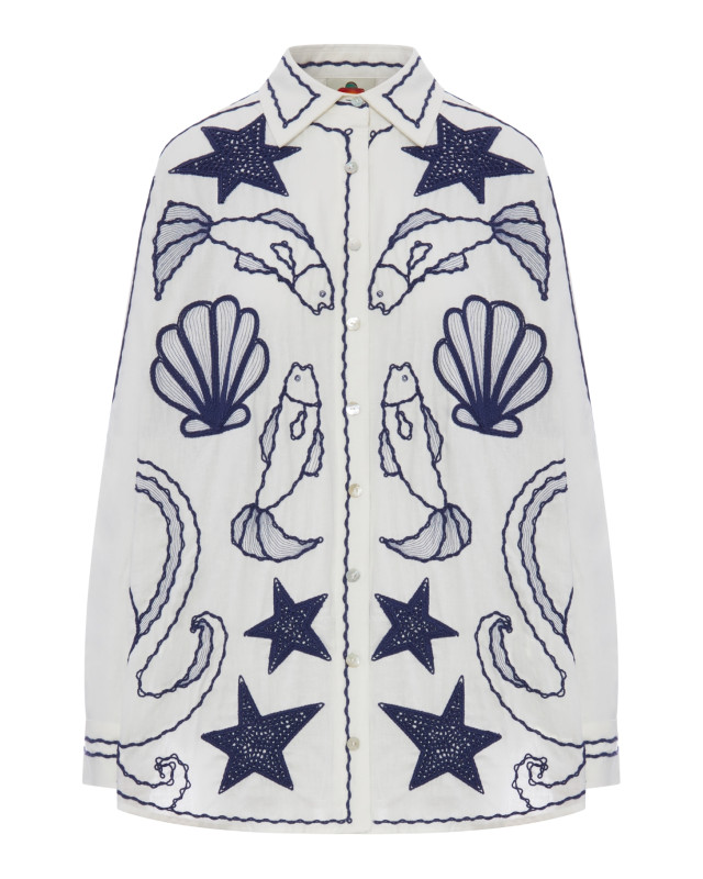 [Farm Rio] Blouse FW26 356449L0025 OFFWHITE