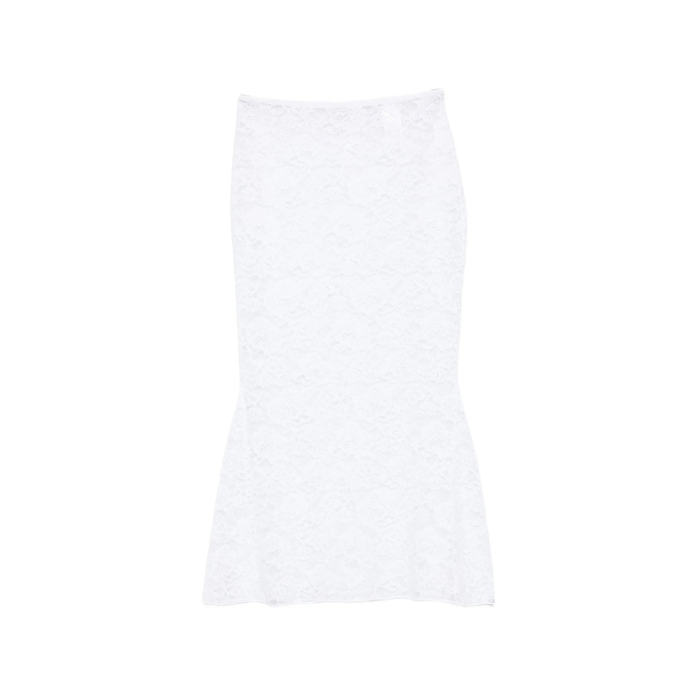 [OSEREE] Long skirt SS26 BFSF268 FULL LACE WHITE