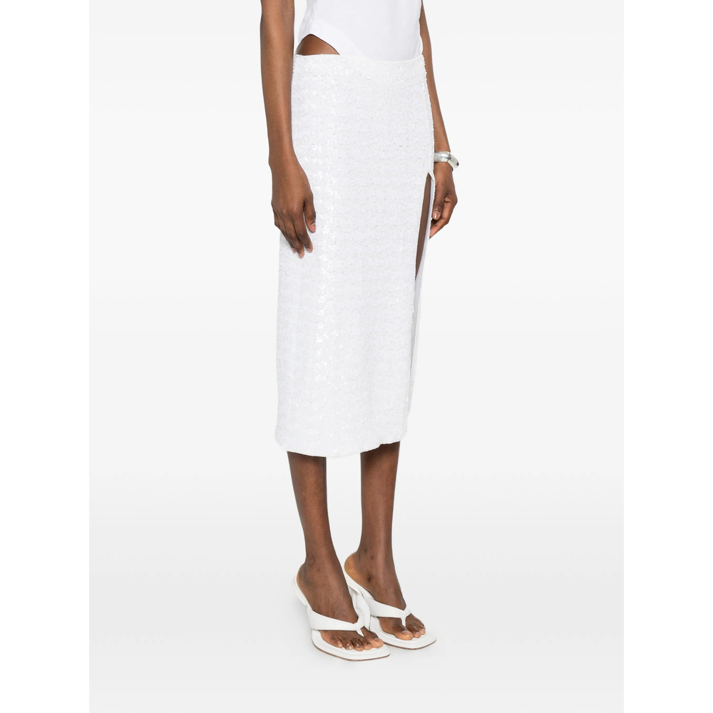 [OSEREE] Midi skirt SS26 PSF235 SEQUINS PEARL