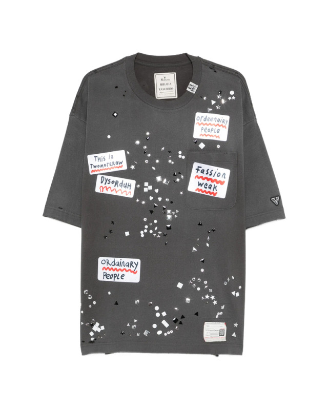 [Maison Mihara Yasuhiro] T-shirts Short Sleeve SS26 A16TS592  BLACK
