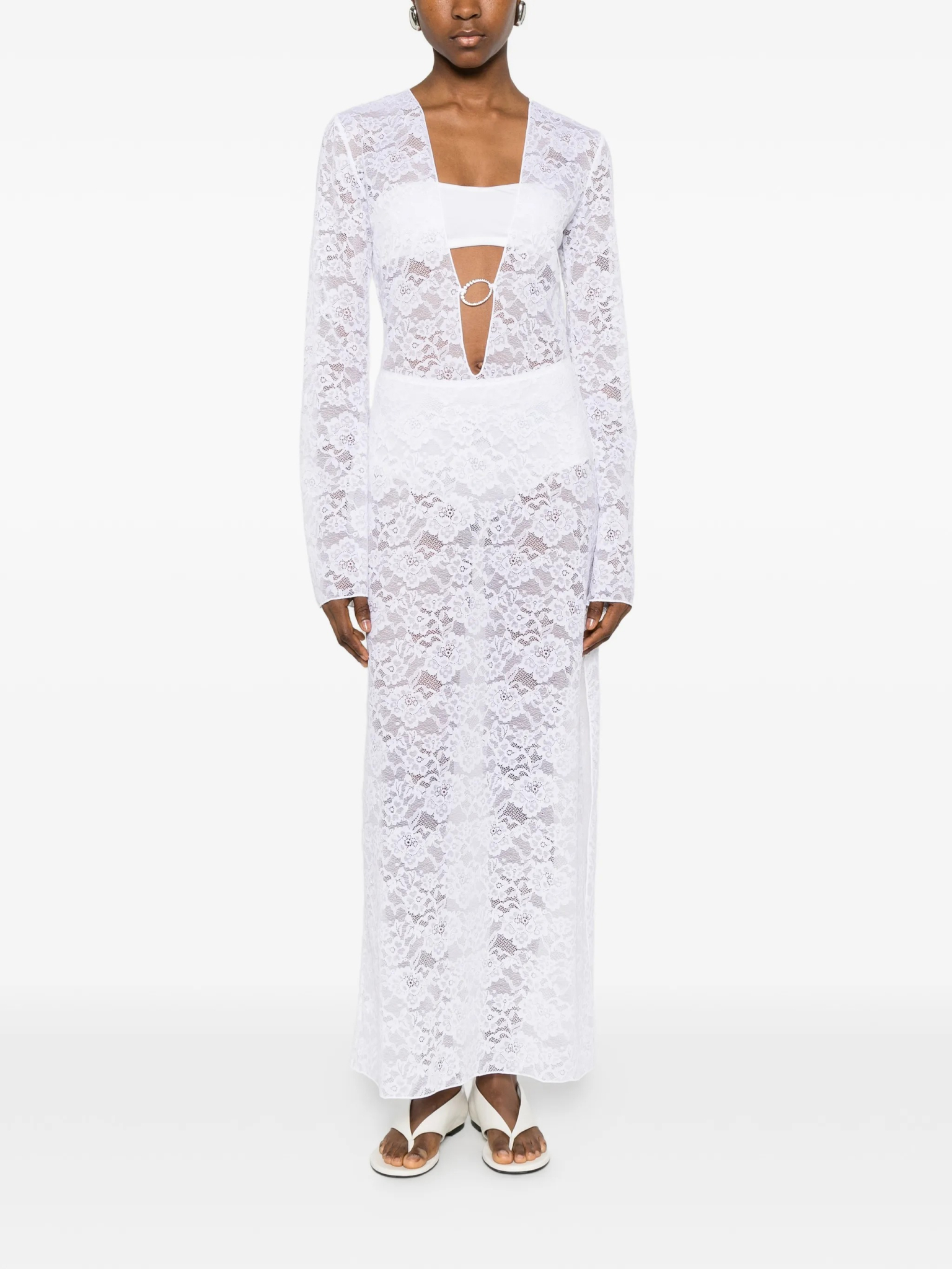 [OSEREE] Long sleeve dress SS26 BFLF268