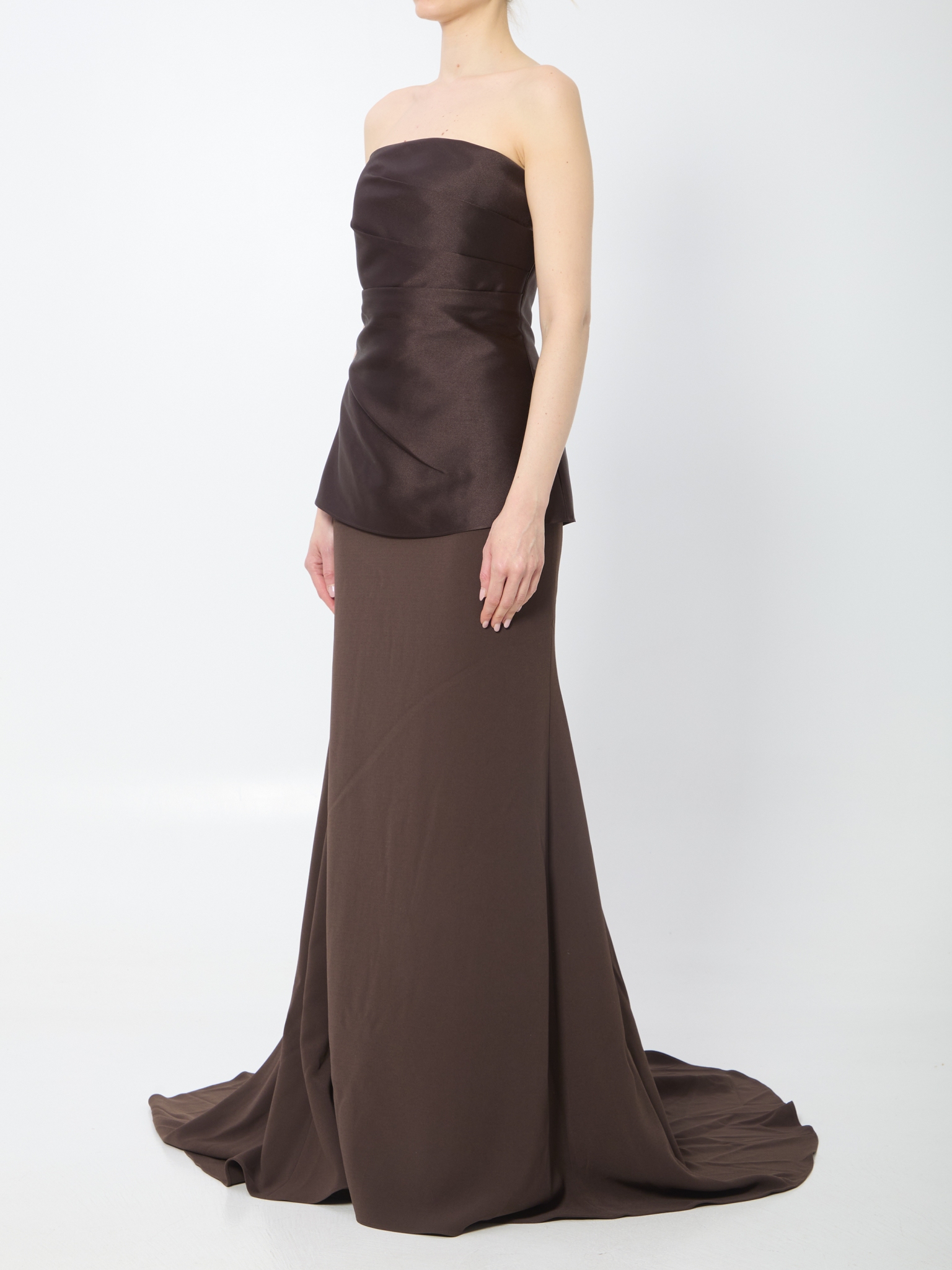 [Solace London] Sleeveless dress SS26 OS47031__CHESTNUT