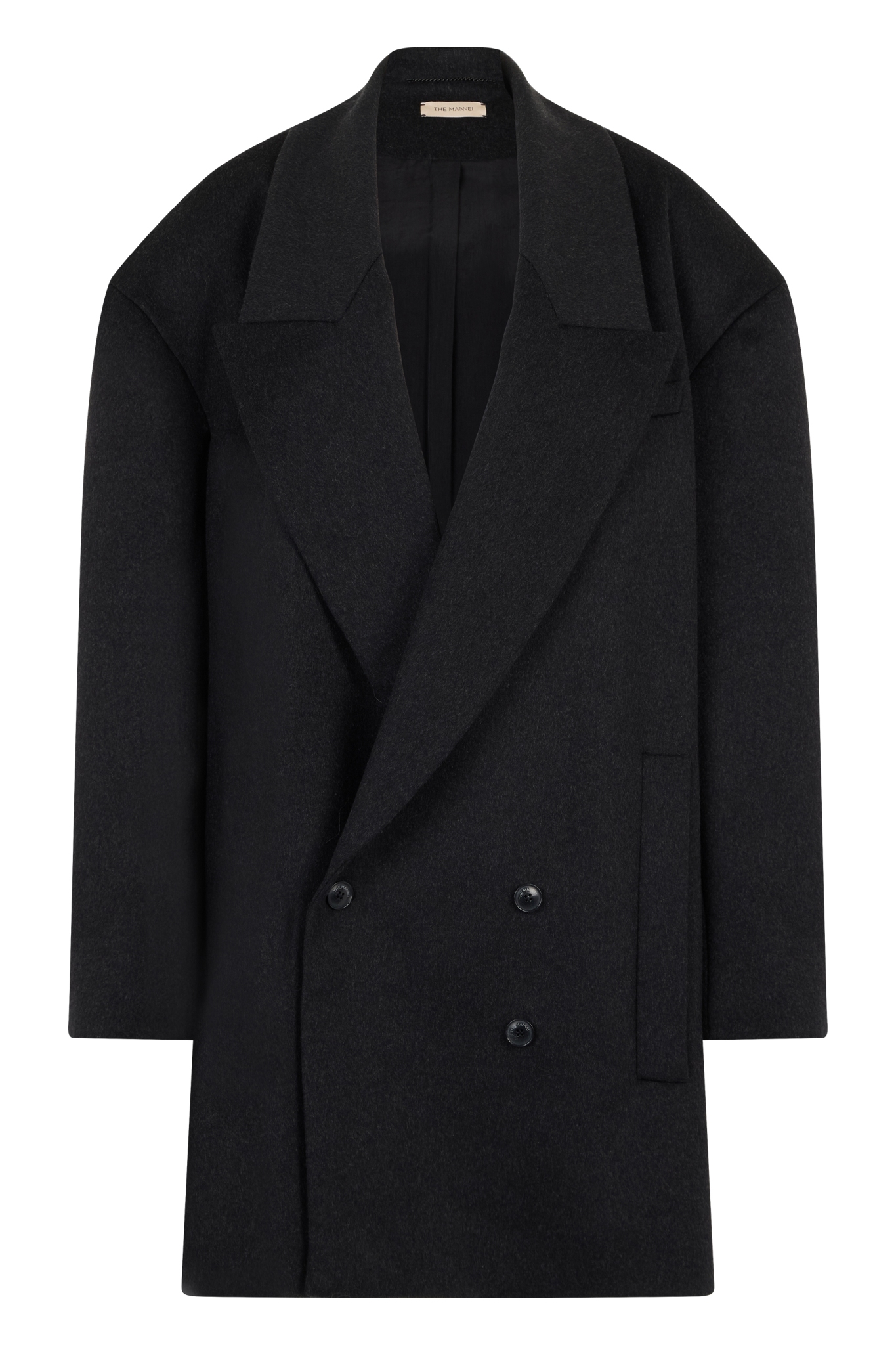 [The Mannei] Coat SS25 RS25004_BLACK