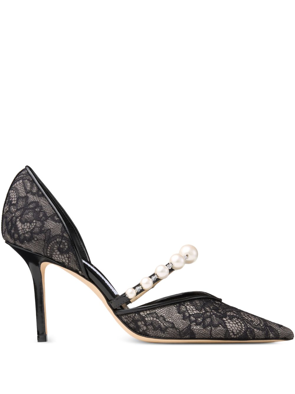 JIMMY CHOO AURELIE85 DRJBLACK/WHITE