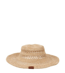 [RUSLAN BAGINSKIY] Cap SS26 BCT036SS26_STR-KN-DRK-FLTLNATURALSTRAW