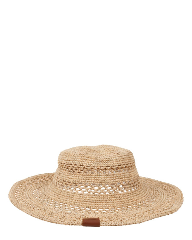 [RUSLAN BAGINSKIY] Cap SS26 BCT036SS26_STR-KN-DRK-FLTLNATURALSTRAW