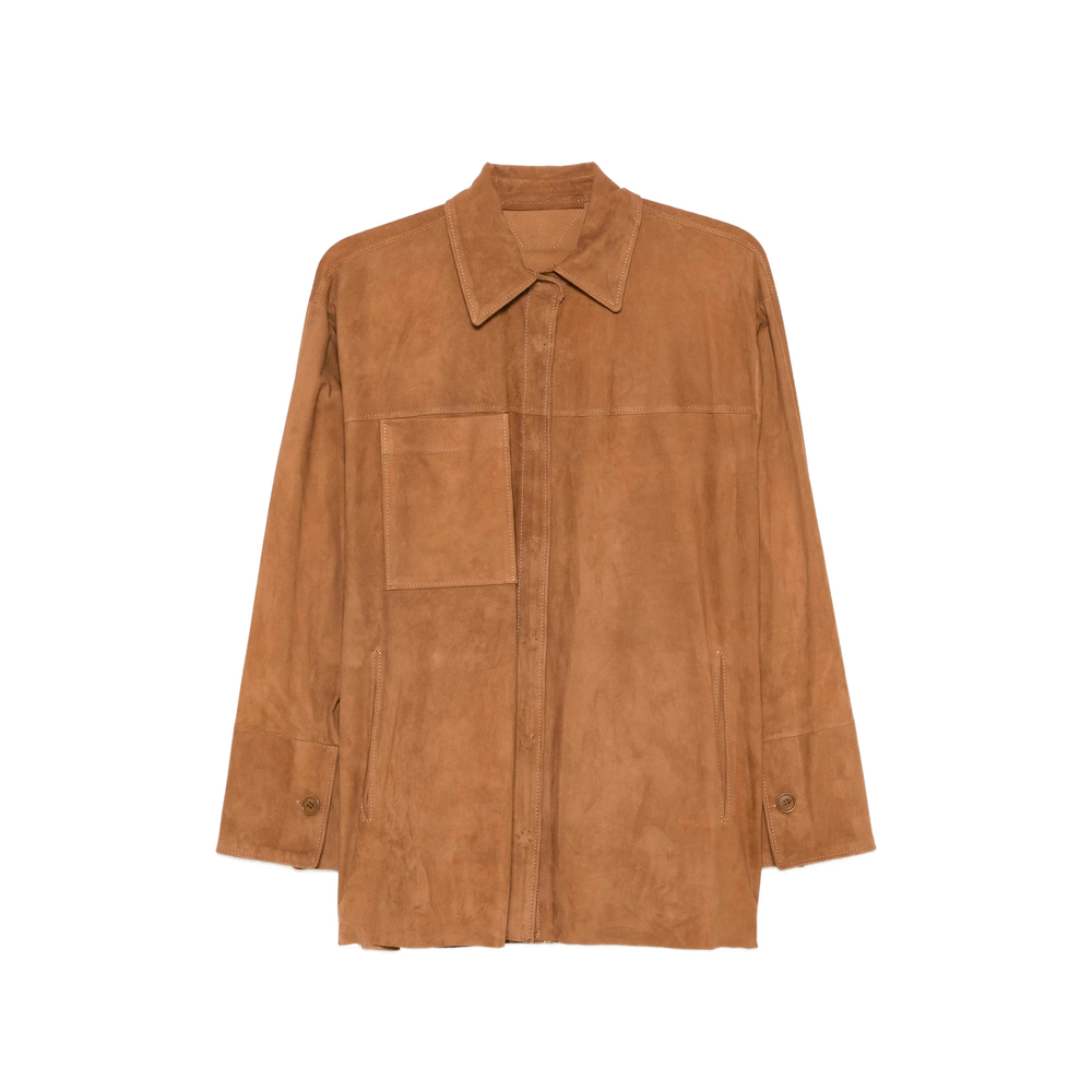 [Santoro] Leather Jacket SS26 50010-D  CARAM