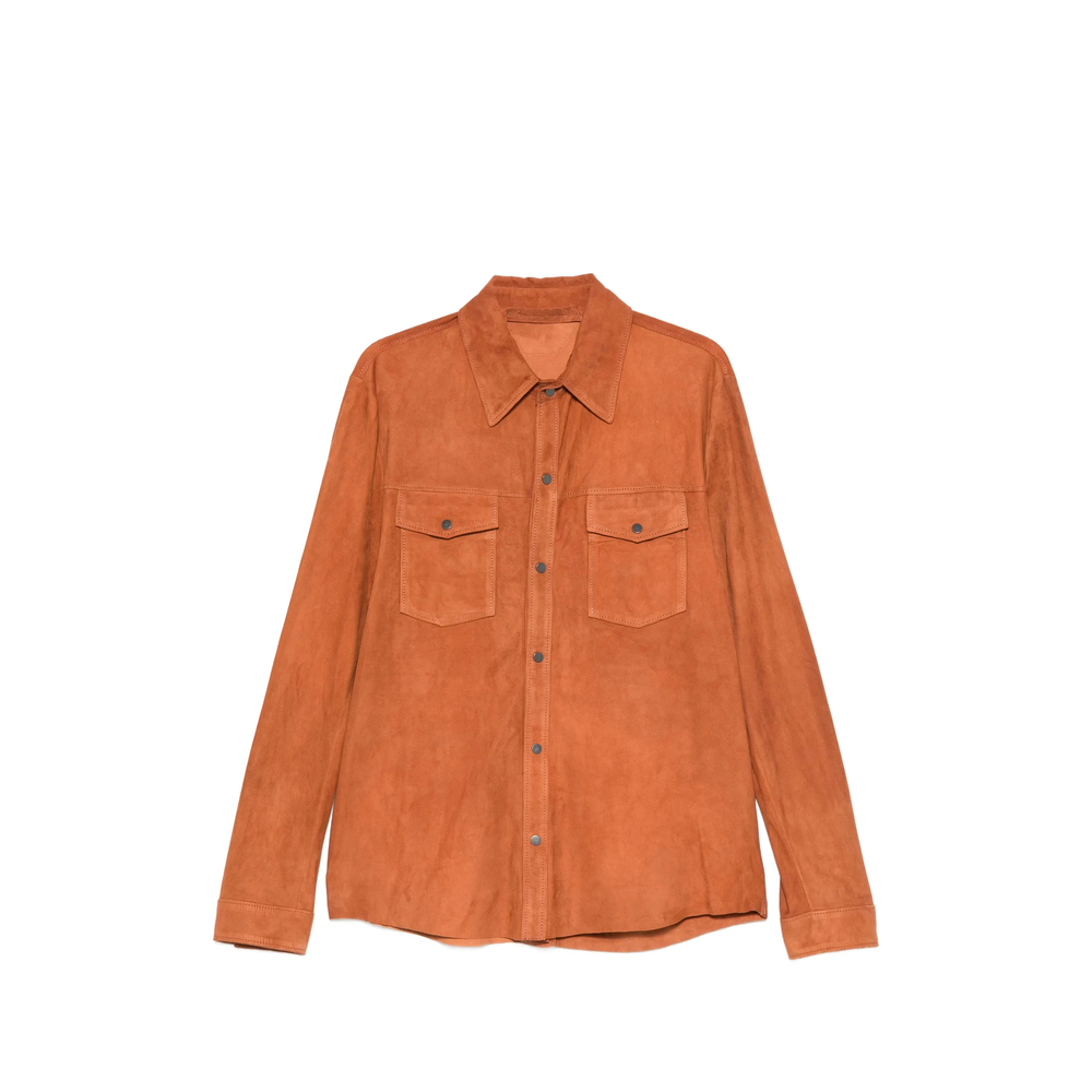 [Santoro] Leather Jacket SS26 50516-U  BRICK