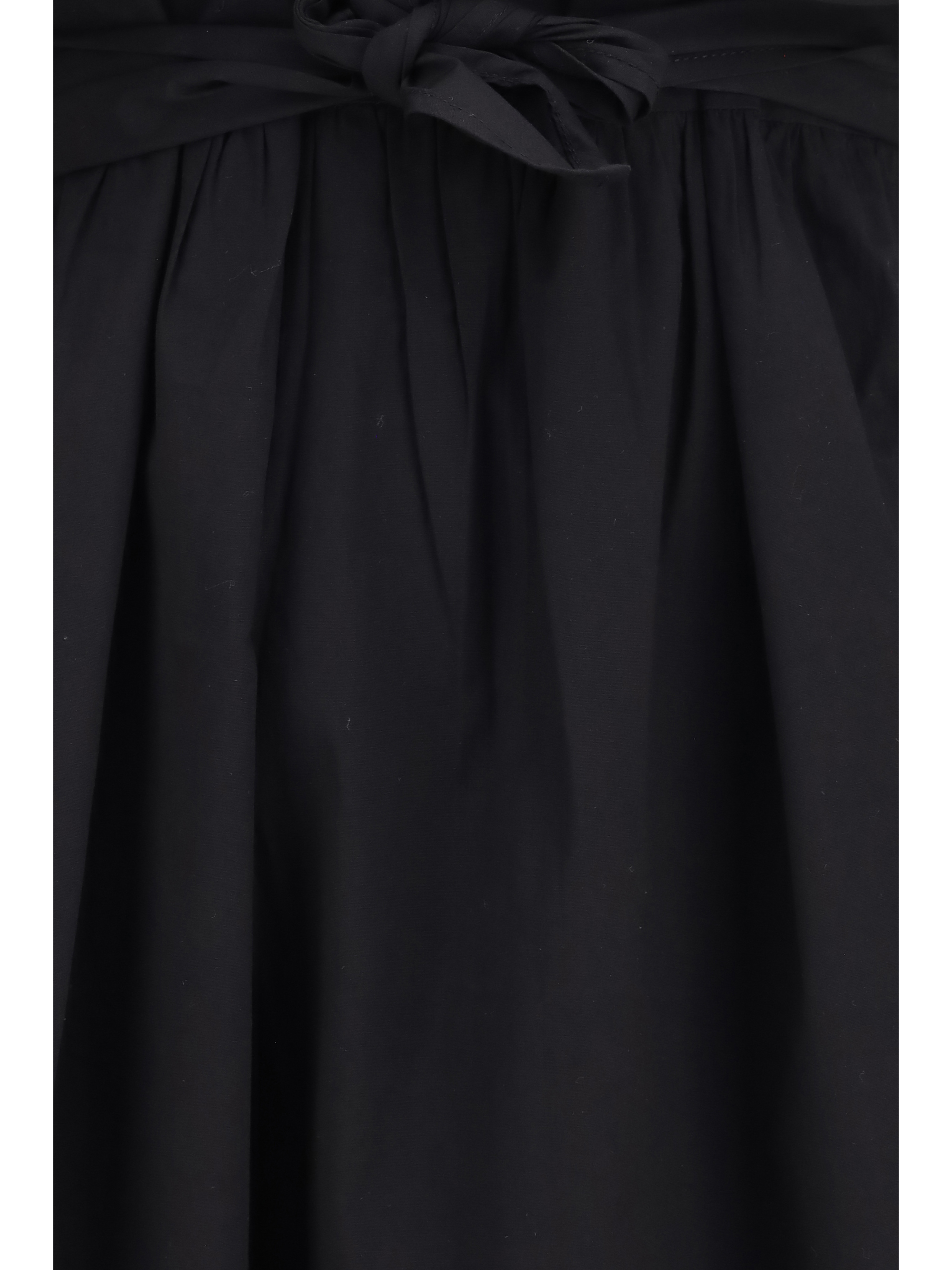 Midi Dress with bows and puff shoulders