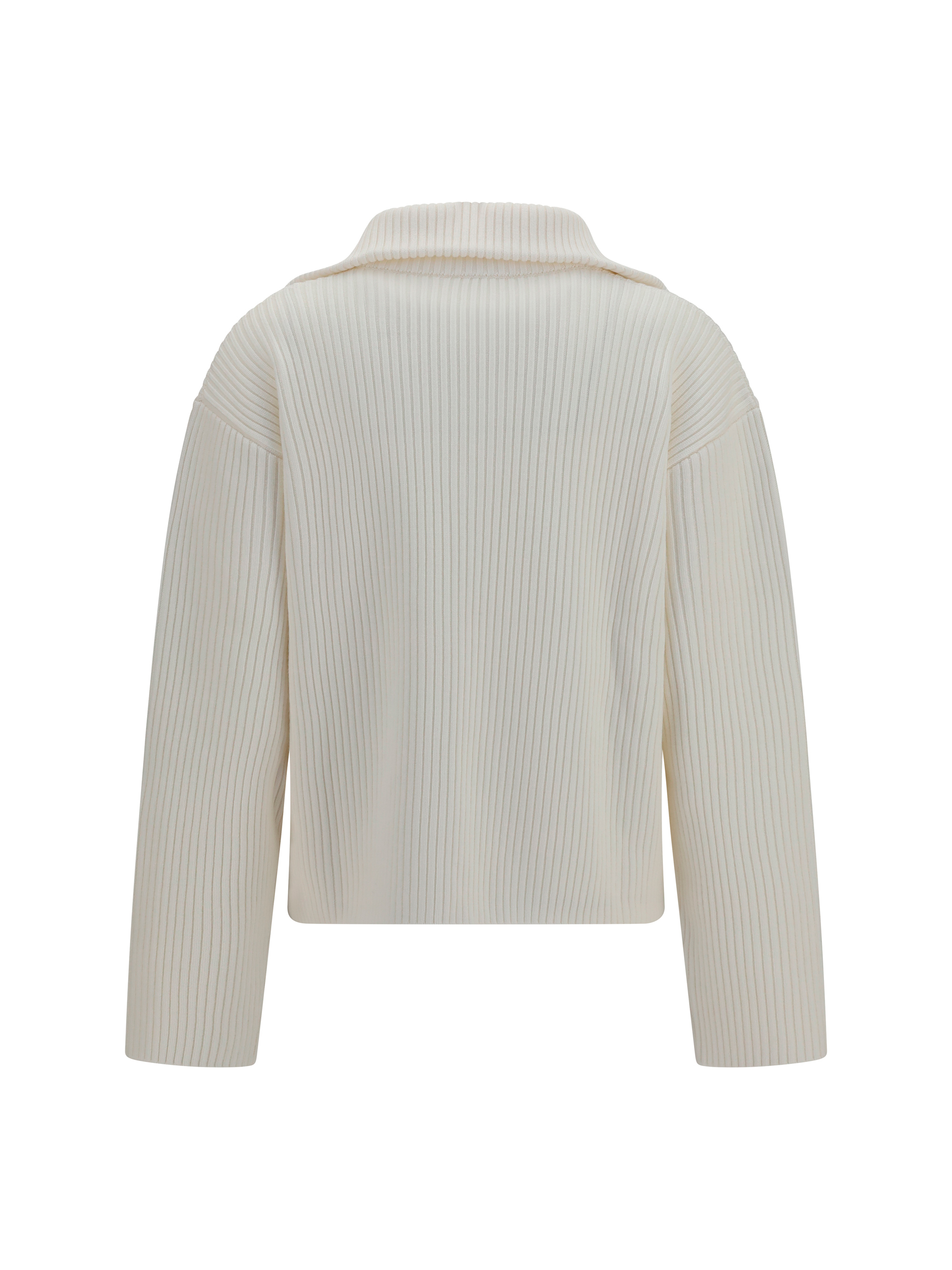 Ribbed zip Sweater