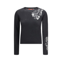 Wool Sweater with lace inserts