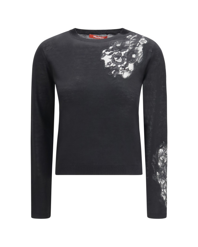 Wool Sweater with lace inserts