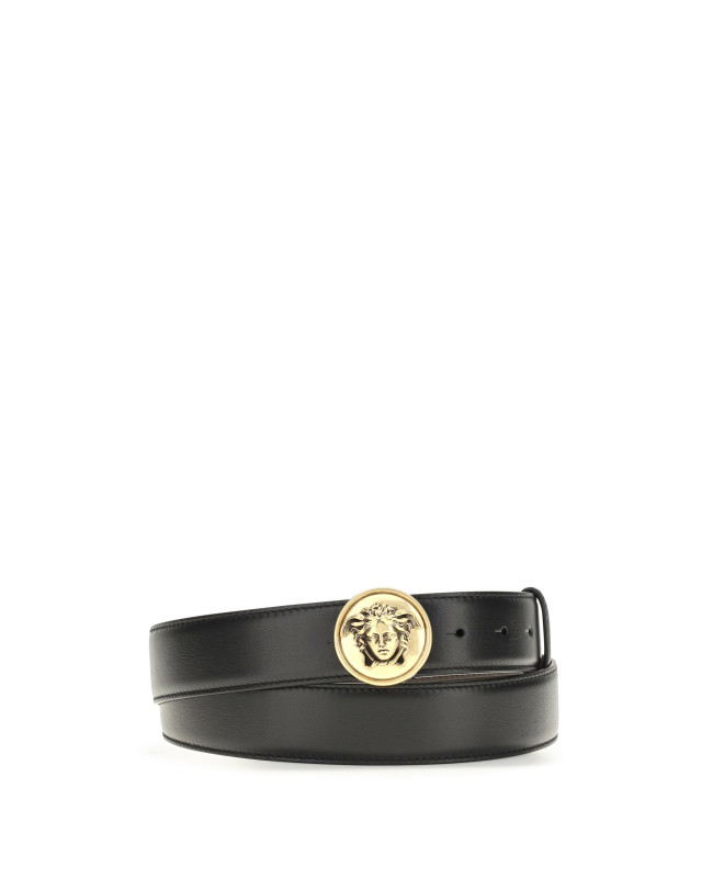 Medusa Buckle leather Belt