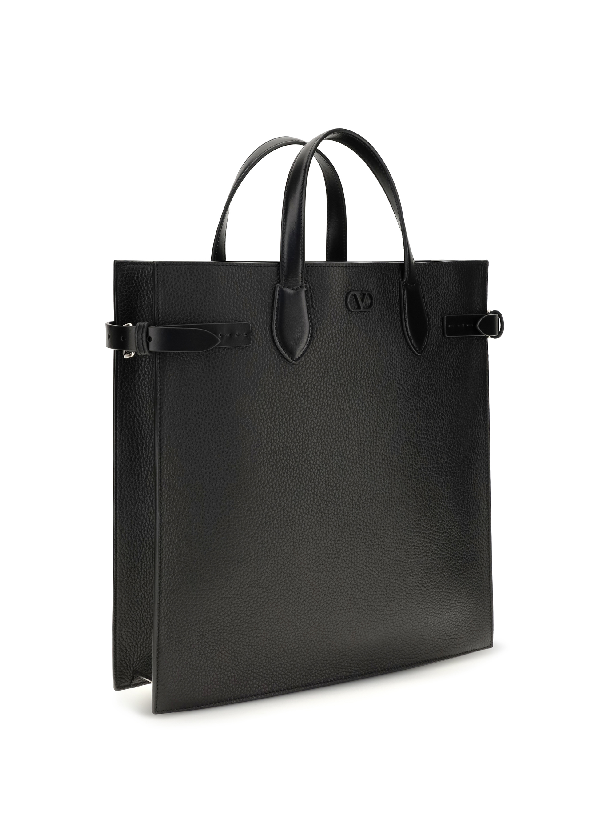 Medium Antibes grained leather Shopping Bag