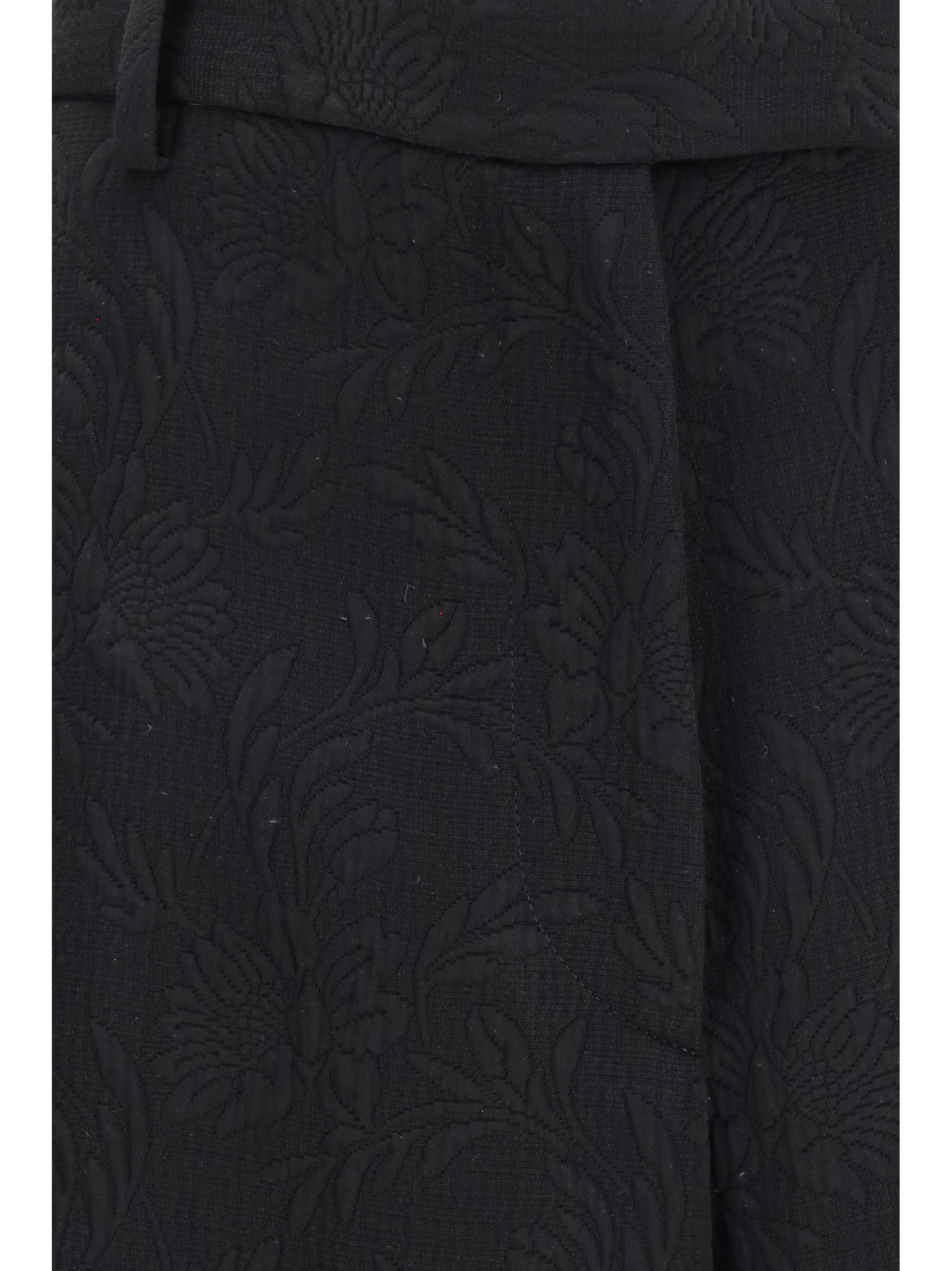 Wide-leg Pants with all-over jacquard pattern