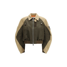 Cotton and nylon Bomber Jacke