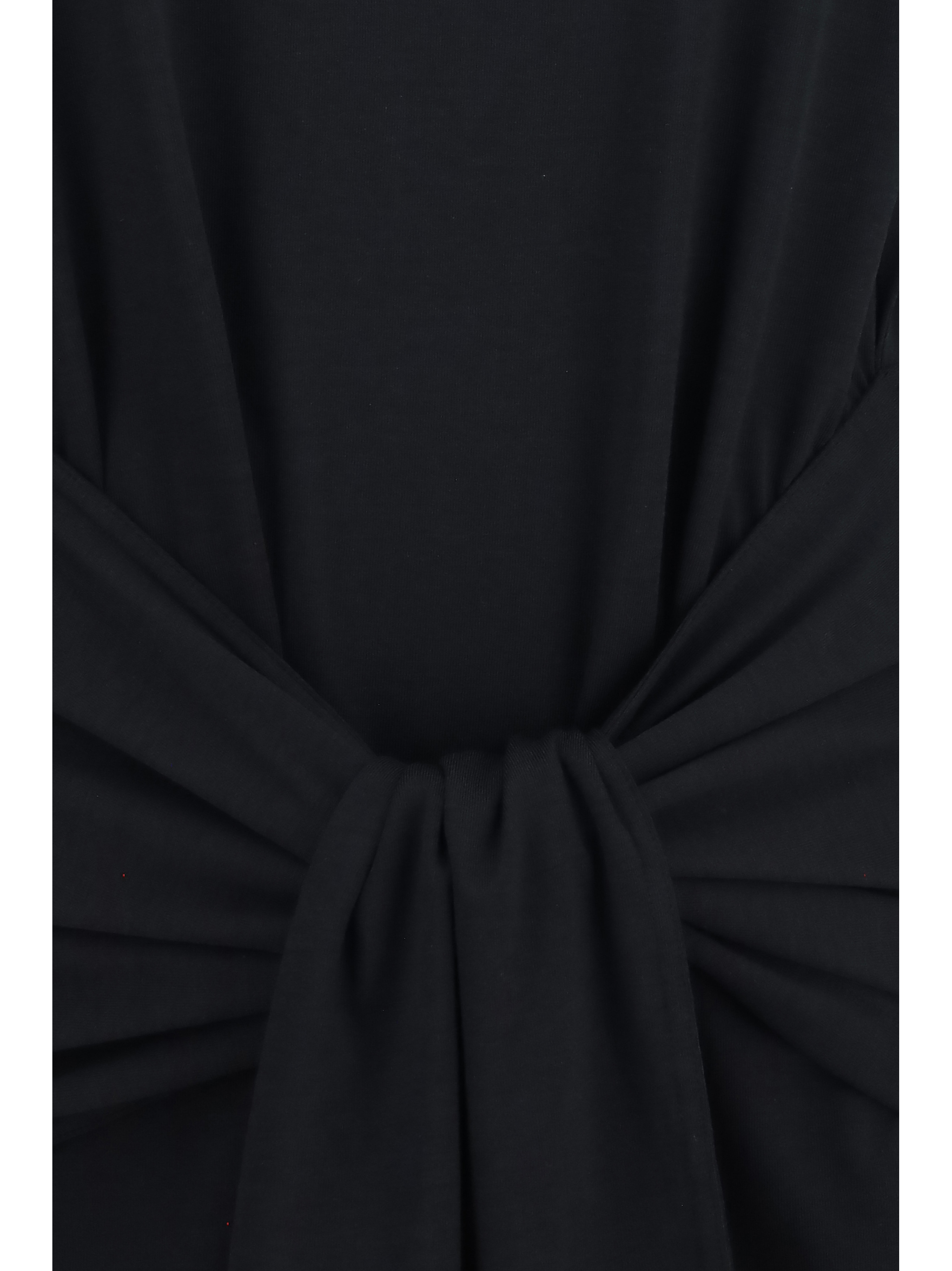 Draped-waist jersey T-shirt