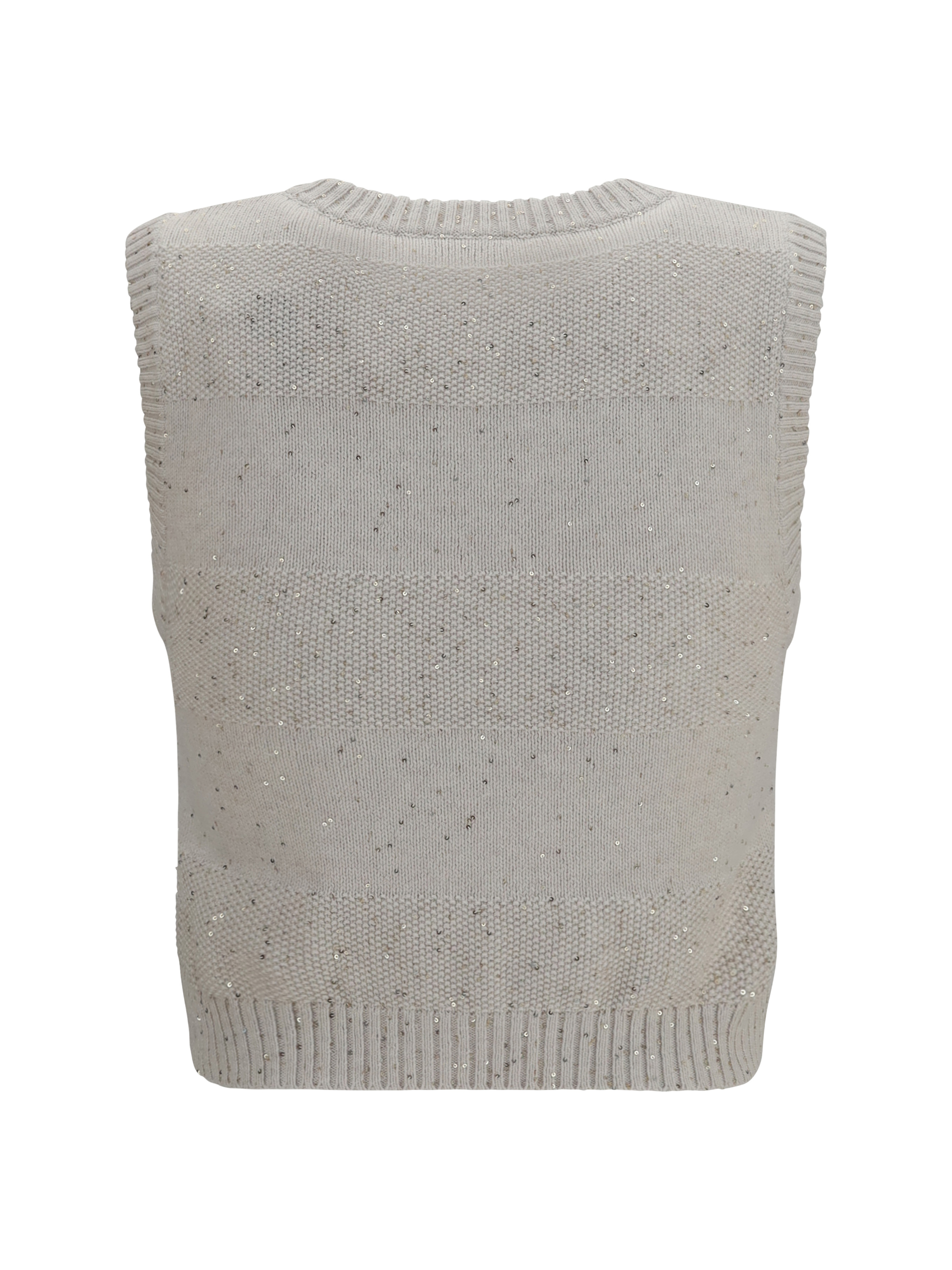 Knit and sequin Vest