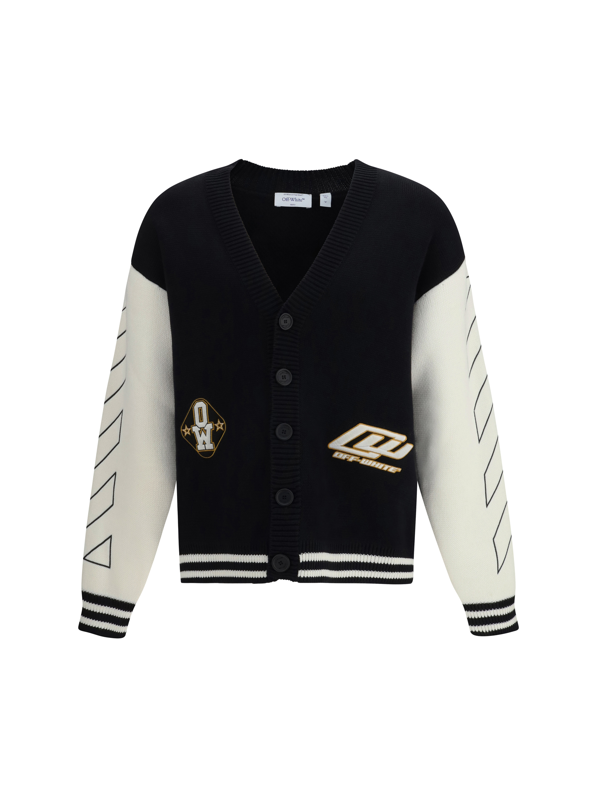 Star Logo Diagonal Varsity Cardigan