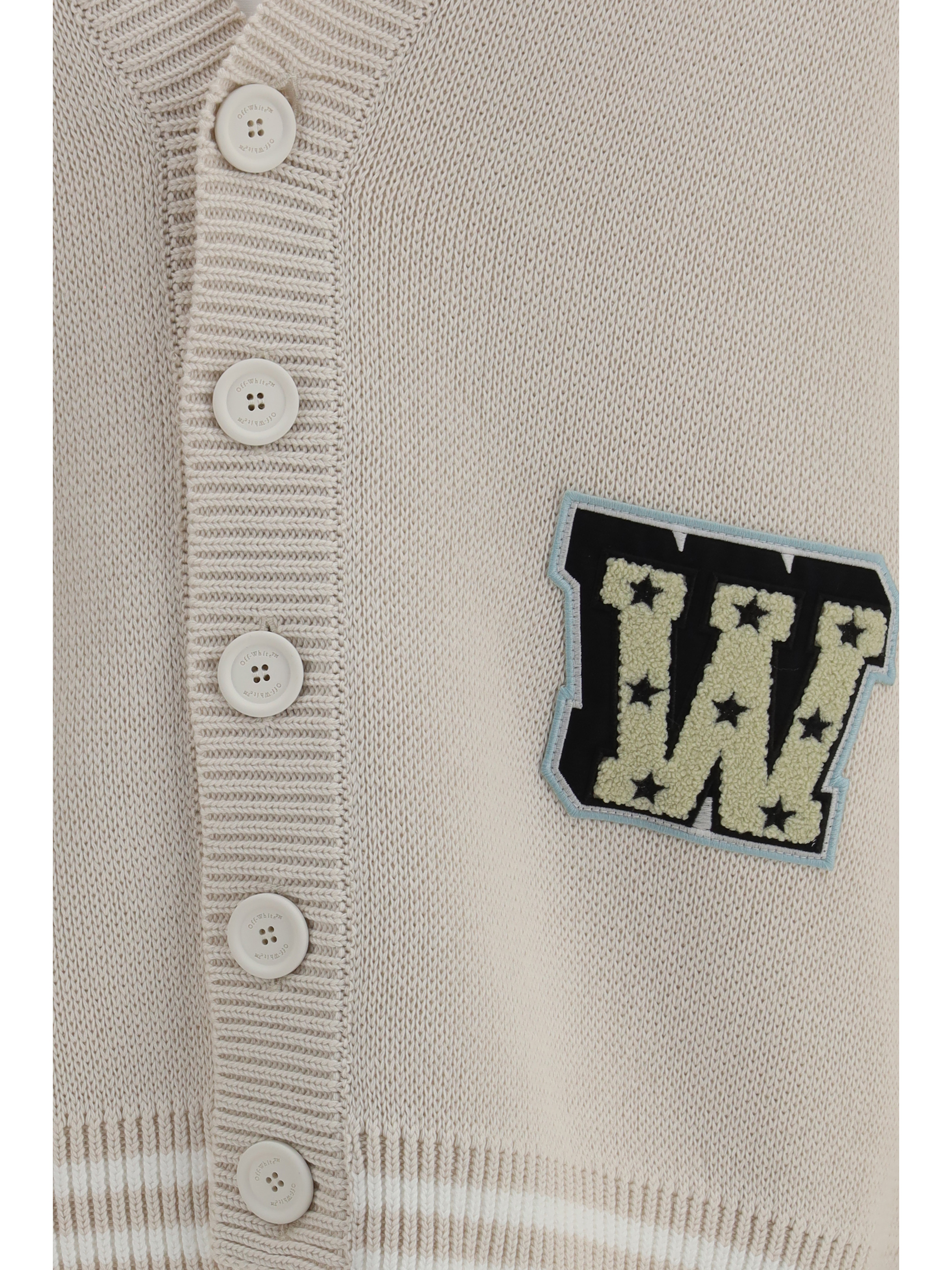 Star Logo Diagonal Varsity Cardigan