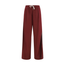 Cotton and silk track Pants