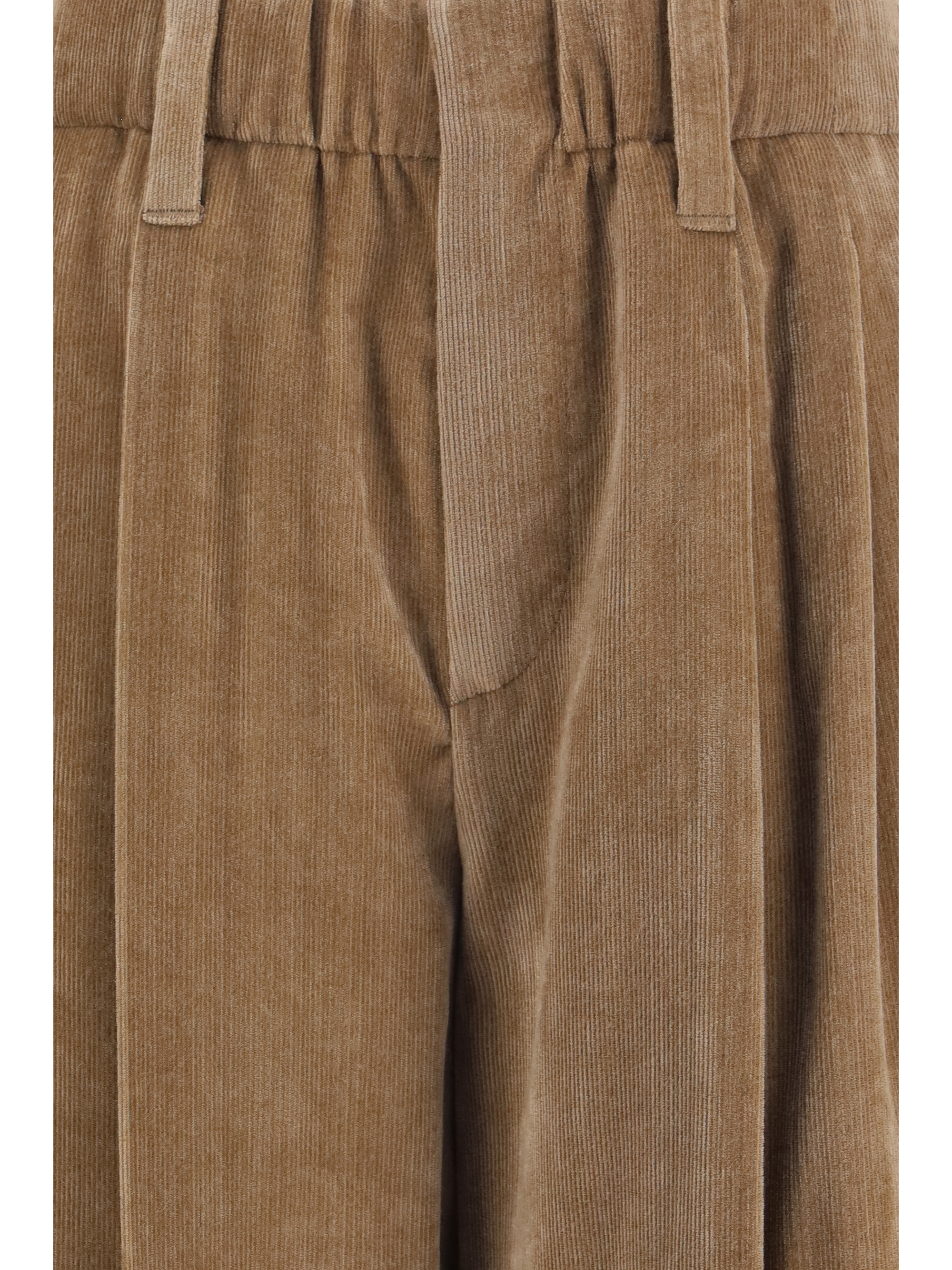 Elasticated viscose and cashmere Pants