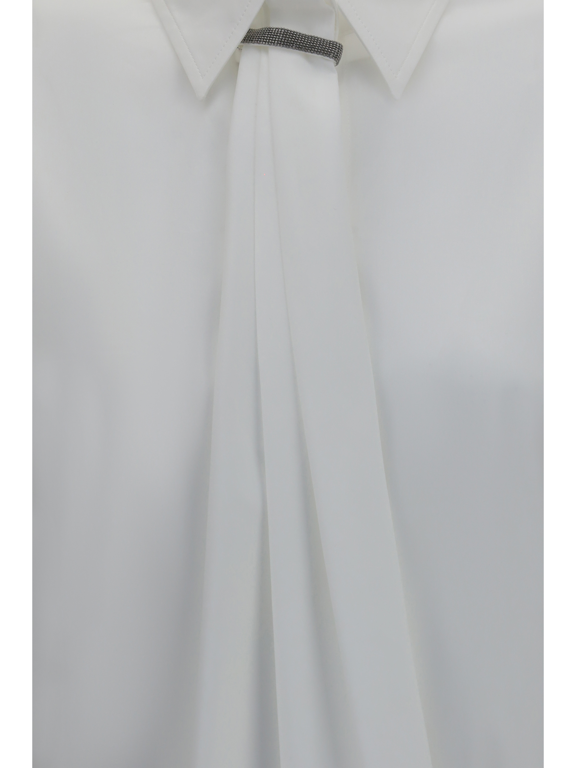 Shirt with monili embellishment