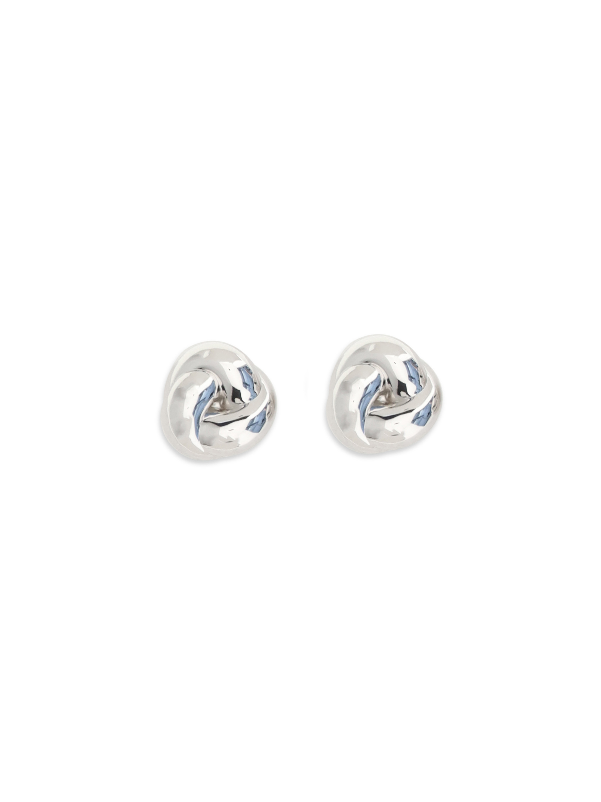 Silver knot Earrings