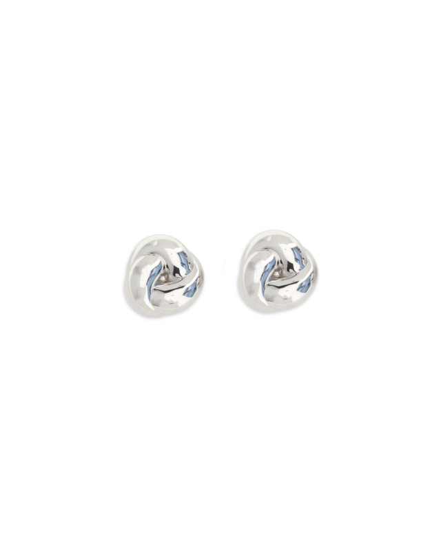 Silver knot Earrings