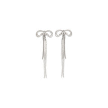 Double crystal bow Earrings