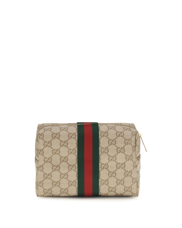 Medium Beauty Case with Web stripe
