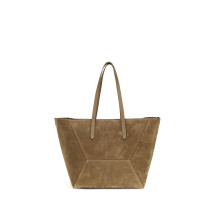 Suede BC Tote Bag