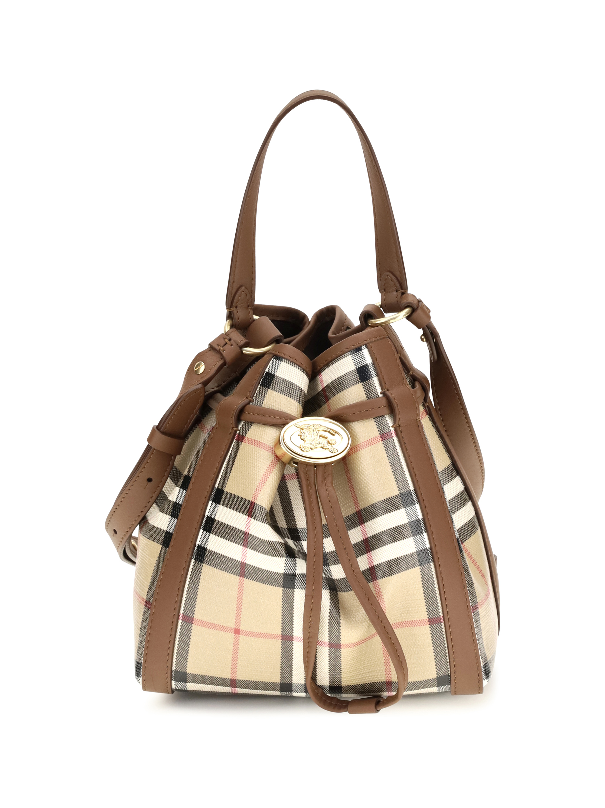 Mini Check Bucket Bag