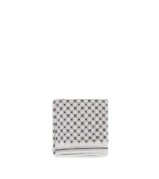 Silk Pochette with geometric pattern