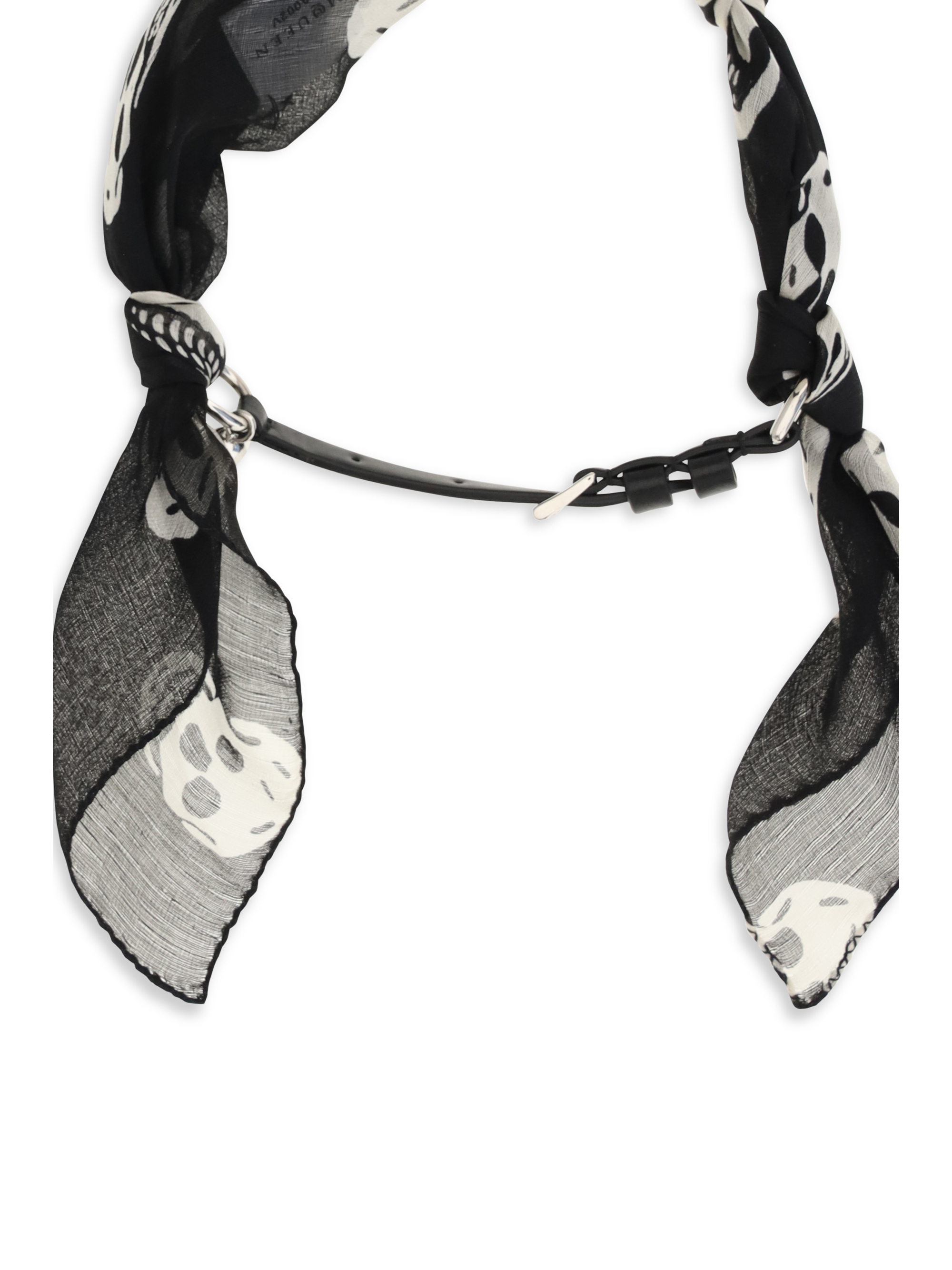 Double-wrap Skull Scarf Bracelet