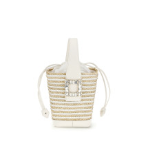 Mini Viv' Skate Bucket Bag in raffia