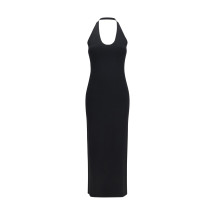 Halter-neck knit Dress