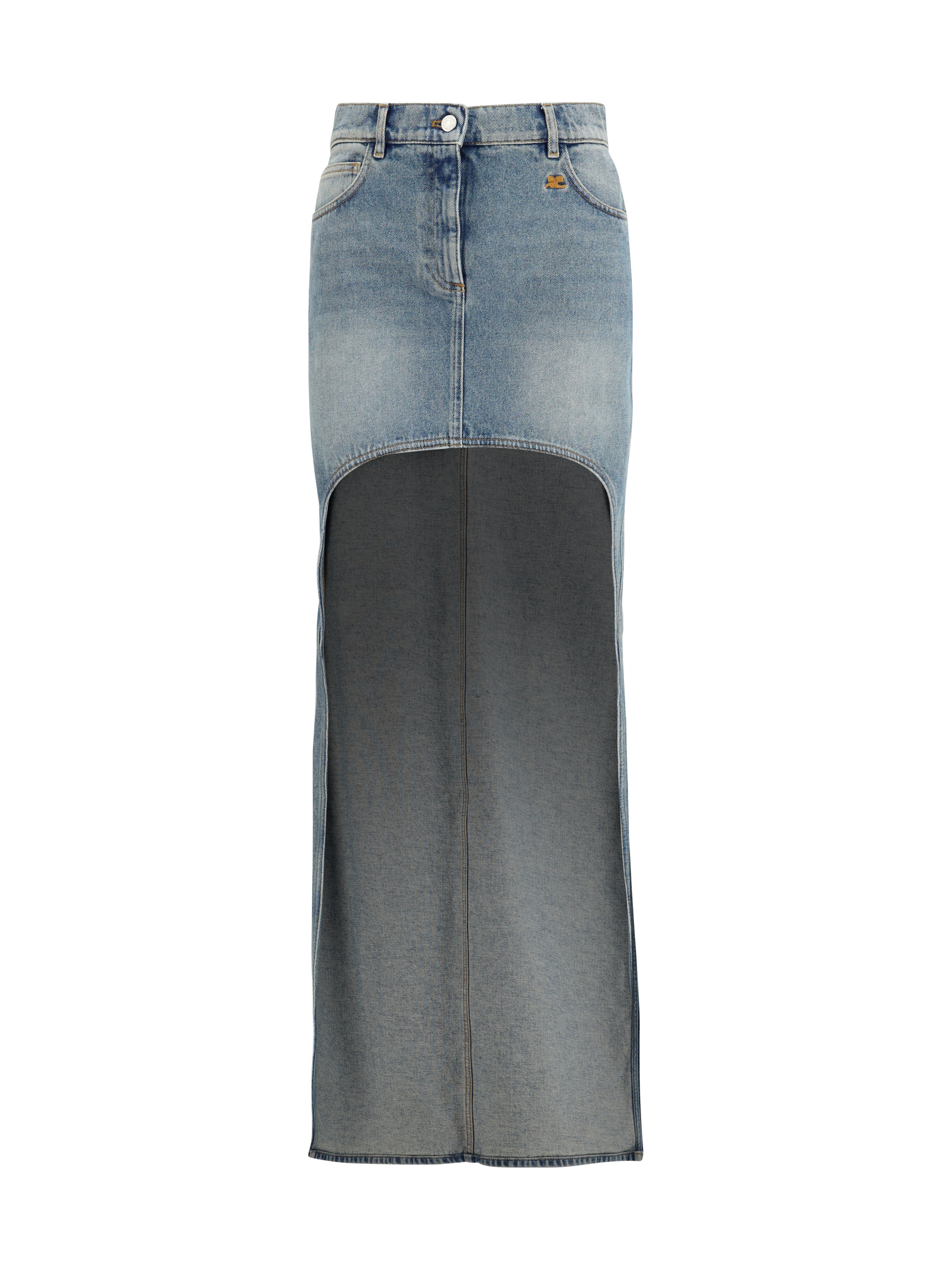 Denim circle Skirt