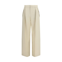 Wide leg canvas Pants