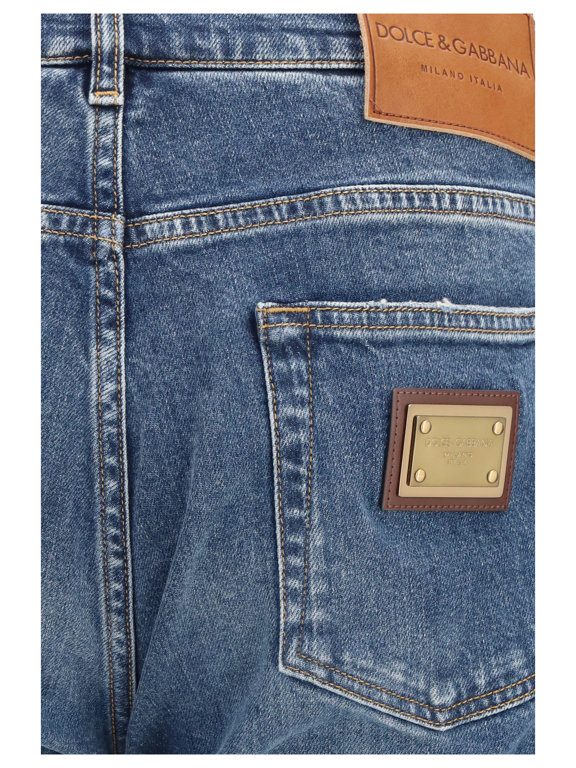 Straight-leg denim Jeans