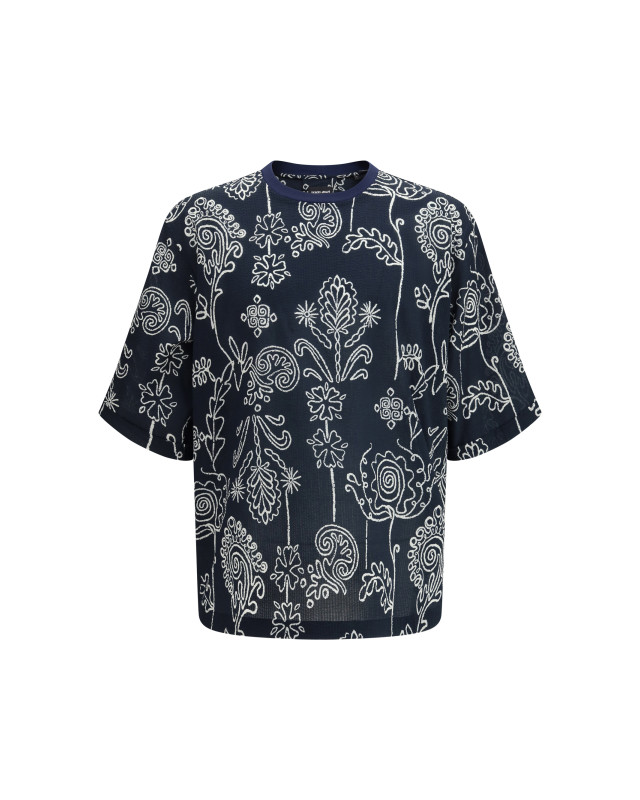 Cotton T-shirt with all over pattern